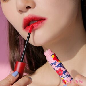 Son 3CE Maison Kitsune Màu Red Intense - Đỏ Tươi - Image 3