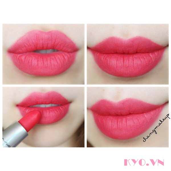 Son MAC Retro Matte Màu Relentlessly Red - Đỏ Hồng San Hô - Image 4