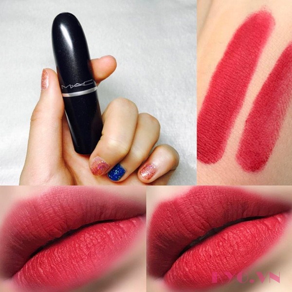 Son Mac Retro Matte Màu Ruby Woo 707 - Đỏ Tươi - Image 11