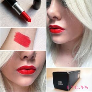 Son MAC Matte Lady Danger - Đỏ Cam - Image 11