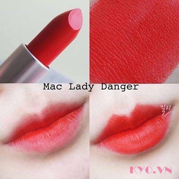 Son MAC Matte Lady Danger - Đỏ Cam - Image 4