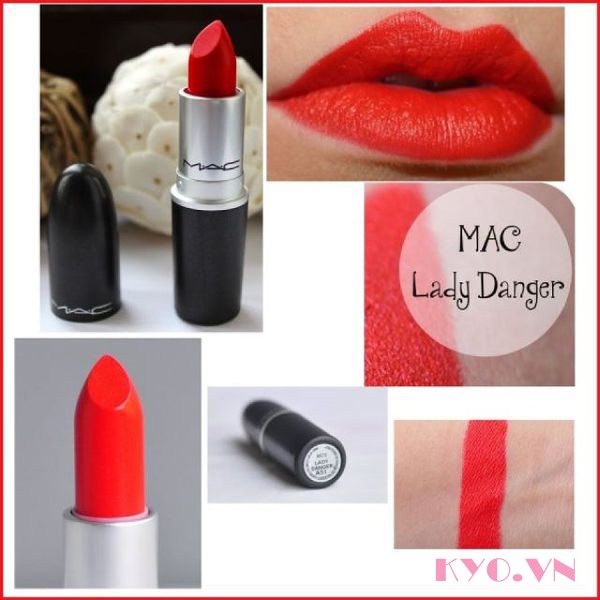 Son MAC Matte Lady Danger - Đỏ Cam - Image 2