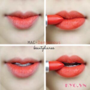 Son MAC Retro Matte Dangerous - Đỏ Cam - Image 7