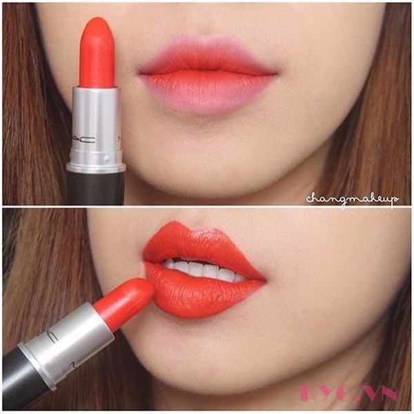 Son MAC Matte Lady Danger - Đỏ Cam - Image 10