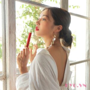 Son 3CE Velvet Lip Tint Absorbed - Đỏ Hồng - Image 5