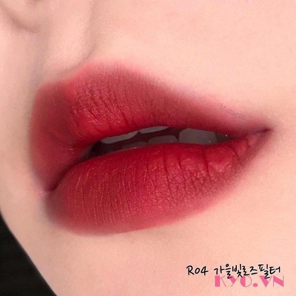 Son Black Rouge All Day Rose Velvet Burgundy Rose R04 - Đỏ Rượu - Image 3