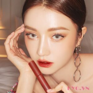 Son 3CE Velvet Lip Tint Taupe - Đỏ Nâu - Image 8