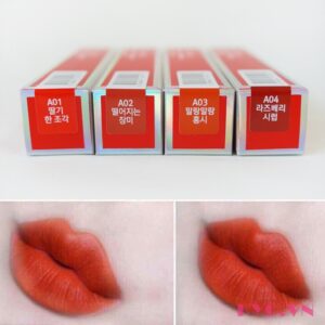 Son Black Rouge Air Fit Velvet Tint soft red A03 - Đỏ cam - Image 3