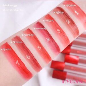 Son Black Rouge Air Fit Velvet Tint Strawberry Red A01 - Đỏ dâu - Image 3