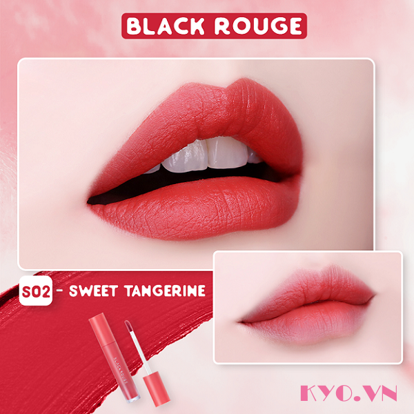 Son black rouge mousse blending S02 - Hồng Cam - Image 6