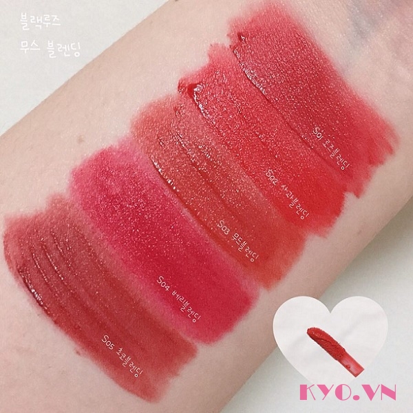 Son Black Rouge Mousse Blending S04 - Hồng Dâu - Image 5