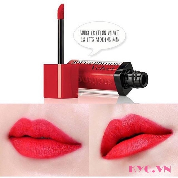 Son Bourjois Rouge Edition Velvet It's Redding Men 18 - Đỏ tươi - Image 2