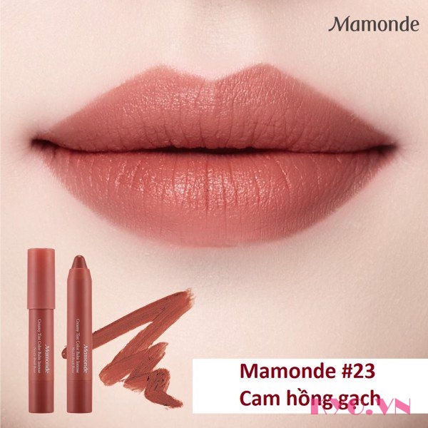 Son Mamonde Creamy tint Color Balm Intense 23 - Đỏ Nâu - Image 2
