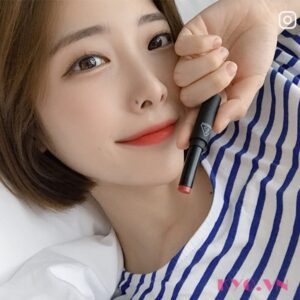 Son 3CE Slim Velvet Lip Color Fluffy Red - Đỏ Đất - Image 5