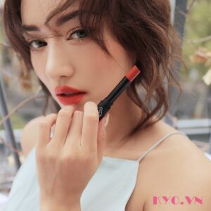 Son 3CE Slim Velvet Lip Color Fluffy Red - Đỏ Đất - Image 4