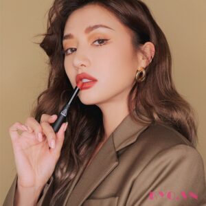 Son 3CE Slim Velvet Lip Color Fluffy Red - Đỏ Đất - Image 8