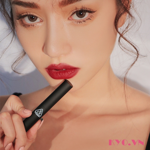 Son 3CE Slim Velvet Lip Color Plain - Đỏ Nâu - Image 4