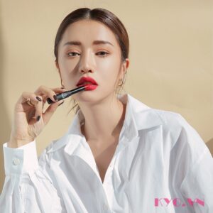 Son 3CE Slim Velvet Lip Color True Red - Đỏ Thuần - Image 3