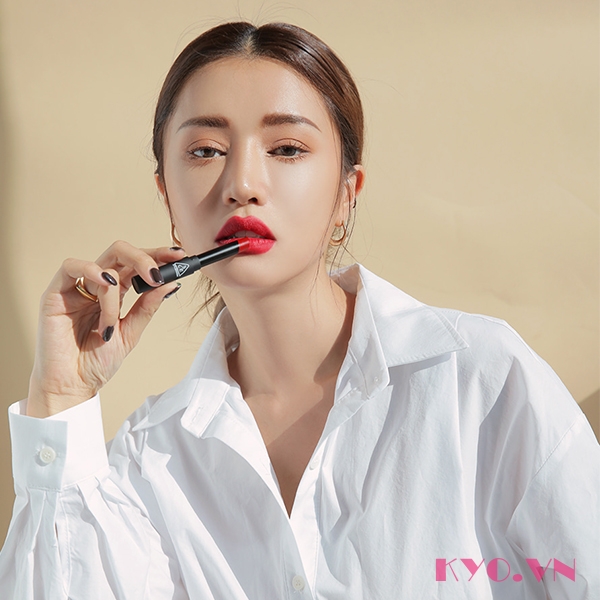 Son 3CE Slim Velvet Lip Color True Red - Đỏ Thuần - Image 3