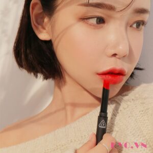 Son 3CE Slim Velvet Lip Color Vermilion - Đỏ Cam - Image 6