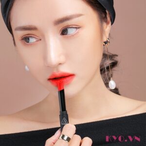 Son 3CE Slim Velvet Lip Color Vermilion - Đỏ Cam - Image 4
