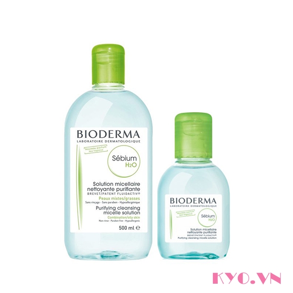 Nước tẩy trang Bioderma sebium H2O (Xanh) - Image 4