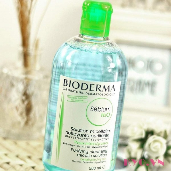 Nước tẩy trang Bioderma sebium H2O (Xanh) - Image 5