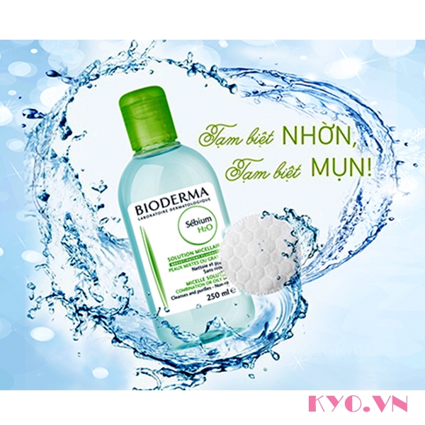 Nước tẩy trang Bioderma sebium H2O (Xanh) - Image 2