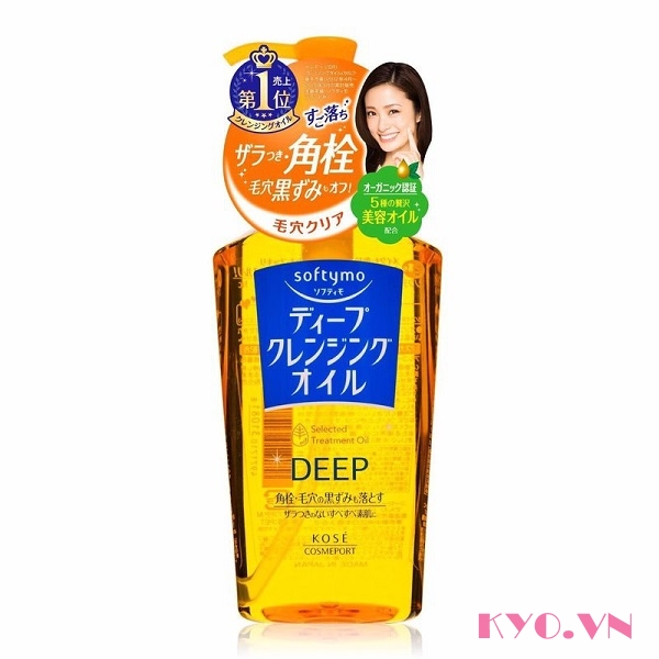Dầu tẩy trang Kose softymo deep cleansing oil (chai màu vàng đậm)