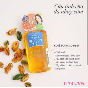 Dầu tẩy trang Kose softymo deep cleansing oil (chai màu vàng đậm) - Image 3