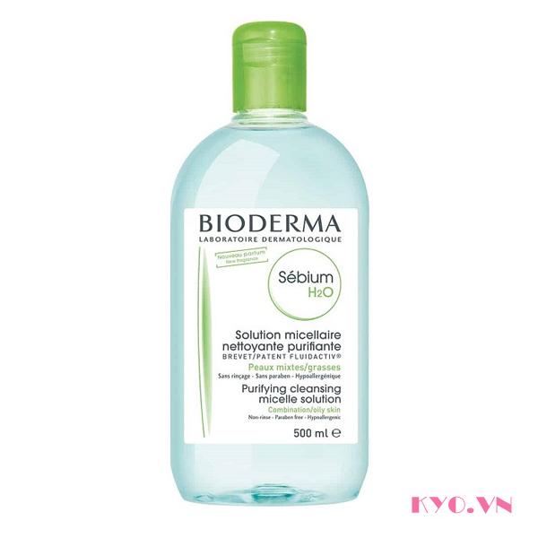 Nước tẩy trang Bioderma sebium H2O (Xanh)