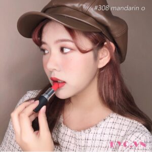 Son MAC Powder Kiss Màu Mandarin O 308 - Hồng Cam đào - Image 4