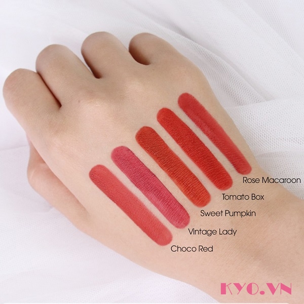 Son Black rouge Cotton Lip Color Vintage Lady T02 - Đỏ hồng đất - Image 5