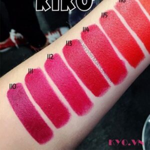 Son Kiko Unlimited Double Touch Spicy Rose 110 - Hồng đỏ - Image 5