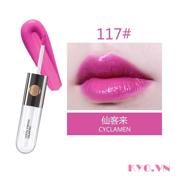 Son Kiko Unlimited Double Touch Cyclamen 117 - Hồng Sen
