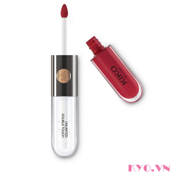 Son Kiko Unlimited Double Touch Satin Currant Red 108 - Đỏ mận