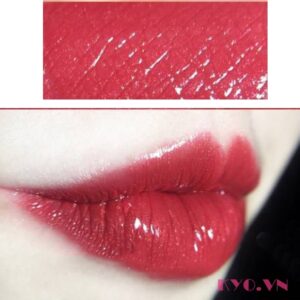 Son Kiko Unlimited Double Touch Satin Currant Red 108 - Đỏ mận - Image 4