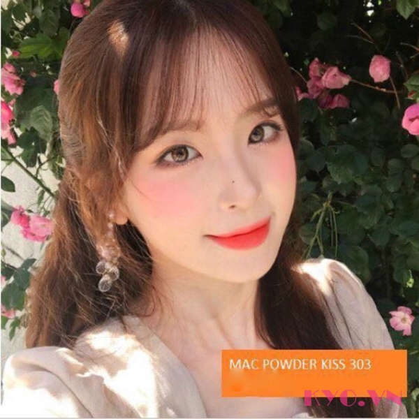 Son MAC Powder Kiss Màu Style Shocked 303 - Đỏ Cam - Image 6