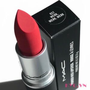 Son Mac powder kiss Werk werk werk 922 - Đỏ Lạnh Ánh Cam - Image 4