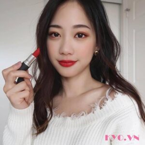 Son Mac powder kiss Werk werk werk 922 - Đỏ Lạnh Ánh Cam - Image 5