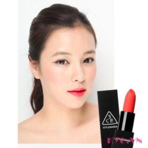Son 3CE Matte Lip Color 401 Scandal - Đỏ cam san hô - Image 6