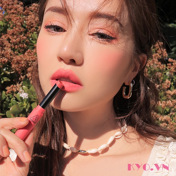 Son 3CE Slim Velvet Lip Color Muse Filter - Hồng San Hô - Image 2