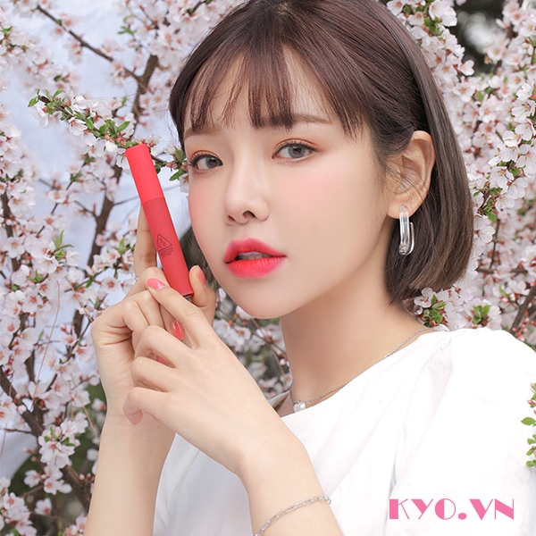 Son 3CE Smoothing Lip Tint Dollyfied - Hồng San Hô - Image 10