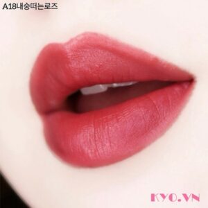 Son Black Rouge Air Fit Velvet Tint A18 Coy Rose - Hồng đất pha nâu - Image 3
