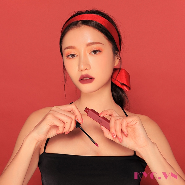 Son 3CE Cloud Lip Tint Fairy Cake - Hồng Đất trầm - Image 7
