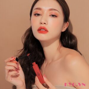 Son 3CE Cloud Lip Tint Peach Tease - Cam san hô - Image 3