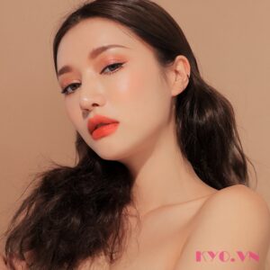 Son 3CE Cloud Lip Tint Peach Tease - Cam san hô - Image 6