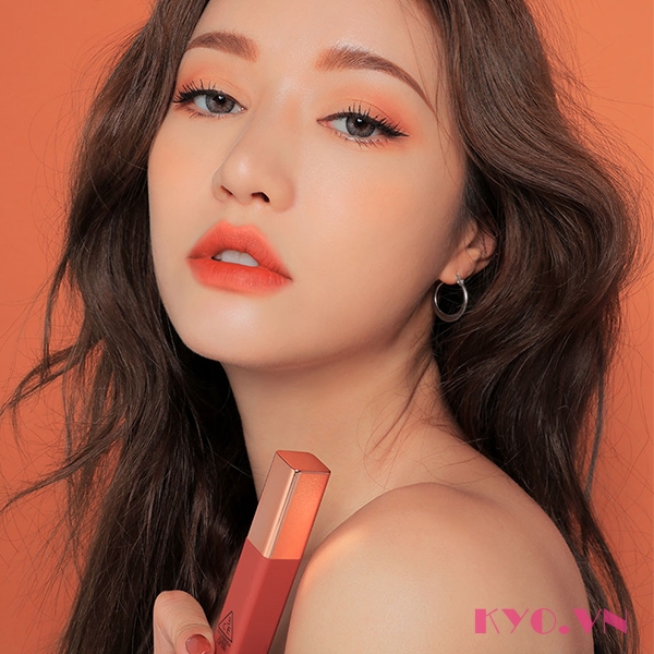 Son 3CE Cloud Lip Tint Peach Tease - Cam san hô - Image 9