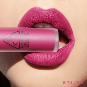 Alternative view of Son 3CE Soft Lip Lacquer Almost Mauve - Tím lạnh