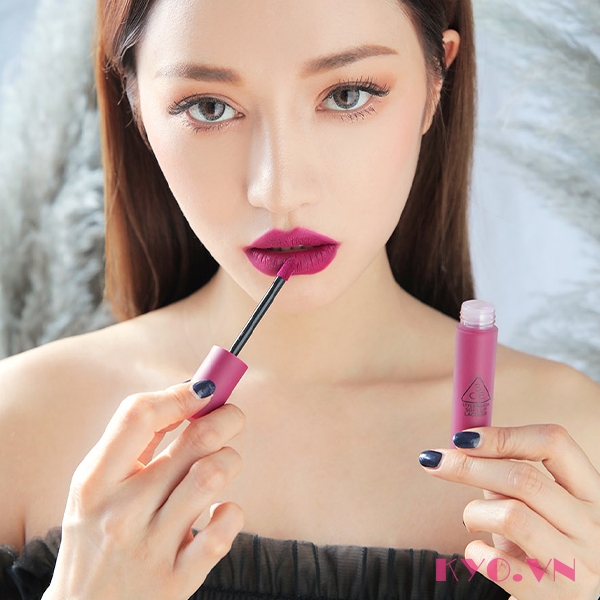 Son 3CE Soft Lip Lacquer Almost Mauve - Tím lạnh - Image 5